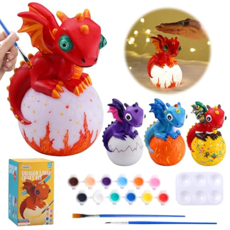 Paint Your Own Dragon Lamp Craft Kit for Kids 6+