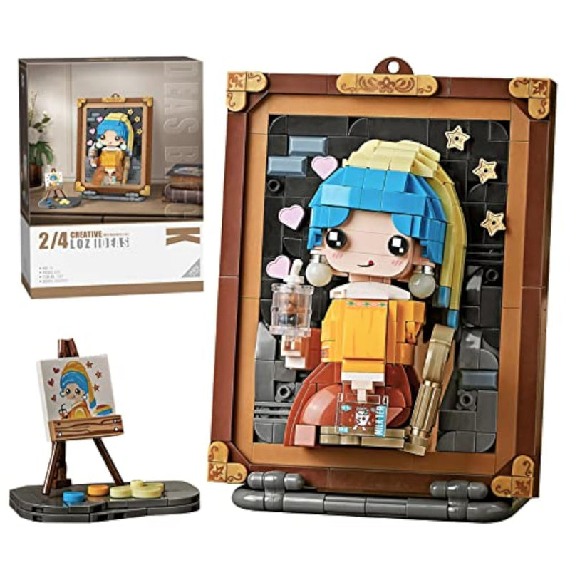 Mini Building Blocks 3D Art Model Set, DIY Construction Bricks for Home Decor