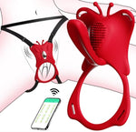 App Control Wearable Vibrator Hands Free Panty Quiet Butterfly Vibrator for Female Clitoris Penis Stimulator G Spot Vibrator Sexual Pleasure BDSM Adult Sex Toys for Couples Rechargeable Waterproof