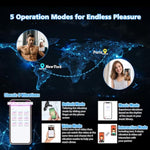 Adjustable Male Masturbator Penis Vibrator Trainer, Adult Sex Toys For Men,4 In 1 Vibrating App Controlled Mens Sex Toy Stroker With Cock Ring, Hands Free Testicle Masturbators Vibrators For Men