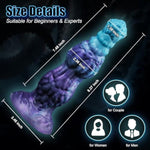 8" Knot Dog Monster Dildo, Huge Fantasy Anal Dildo With Suction Cup, Silicone Thick Horse Dildos With Knotted, Alien Dragon Dildos For Men Women Couple