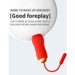 Bullet G Spot Vibrator For Women Female Sex Toy – Ipx6?Clitoral & G Spot & Nipple With 9 Powerful Vibrations, Smart Heating, Body Safe Silicone, Usb Rechargeable, Dual Motor For Women & Couples (Red)