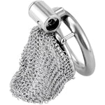 Stainless Steel Male Chastity Devices Flexible Mesh Chain Cock Cages Breathable And Comfortable Locked Cage Penis Exercise Tease Sex Bondage Couple Adult Sex Toy (S)