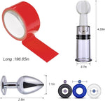 34-Piece Bondage Restraint Set – Adult BDSM Kit with Handcuffs, Anal Toys & More