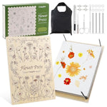 10-Layer Wooden Flower Press Kit, DIY Plant Press for Bookmarks & Flower Preservation