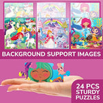 Magnetic Puzzles For Kids Ages 4-6 - 36 Pieces Sudoku Toddler Puzzles Ages 2-4 - Travel Games For Kids Ages 3-5 - Princess Unicorn Mermaid Toddler Travel Toys - Car Airplane Road Trip Games