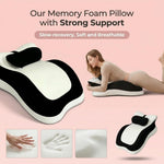 27° Memory Foam Wedge Pillow for Couples and Home Support
