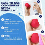 Toy Cleaner Spray 240ml -Pack of 2– Premium Adult Toy Cleaner for Hygiene – Safe, Gentle, and Effective Cleaner for All Purpose – Non-Irritating Formula – Easy-to-Use for Adult Toys