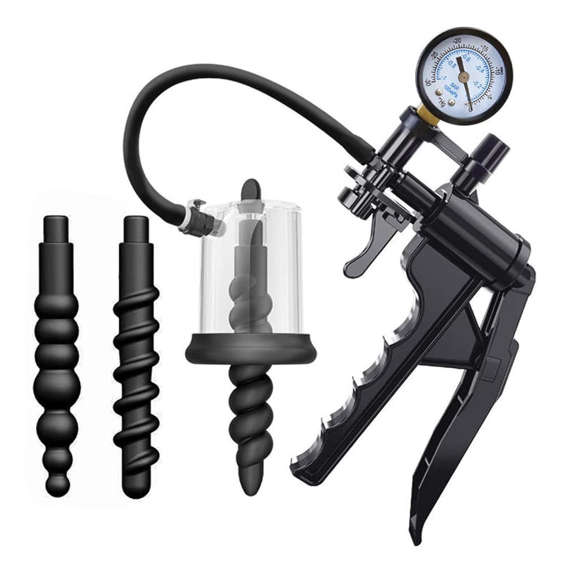 Anal Vacuum Pump Manual Anus Enlarger With Putt Plug Prostate Massager Stimulator Adult Sex Toys For Men Women Experienced Users Pleasure