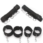 Bed Bondage Restraints Kit Sex Restraining Bondage Bdsm Kit Restraints Sex Straps Collection And Ankle Cuffs Tied Down On Bed Bondaged Adult Kit Sm Toys