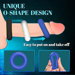 3 Pcs Men Penis Cockrings Penis Rings O-Rings Enhancer Erectile Dysfunction Delay Control Sexual Wellness Stay Harder Sex Toy For Men Couples