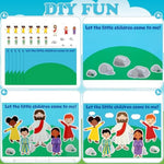 24 Sets Jesus and Children Christian Card Craft Kit for Kids with Stickers