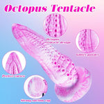 7.6 Inch Monster Octopus Tentacle Dildo For Women Lesbian, 2" Wide Silicone Realistic Dragon Dildos Animal Short Thick Anal Dildo For Gay, Fantasy Pink Alien Dildos Suction Cup Adult Sex Toy For Men