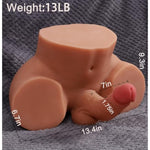 13Lb Male Sex Doll For Women - Realistic Sex Doll For Men Trans Sex Doll Shemale Sex Doll Torso With 7In Flexible Dildo Vagina Anus Sex Dolls Sex Torso Adult Toys Gay Sex Toys For Men Women Couples