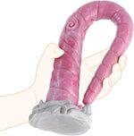 Long Anal Dildo Butt Plug: Prostate &amp; G-spot Massager, Strong Suction Cup, Liquid Silicone