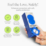 Classic Latex Condoms For Extra Comfort & Enhanced Sensitivity - Silky Smooth, Lubricated Condoms - Electronically Tested Condom, Non Toxic, Vegan, Hypoallergenic Condom For Men, 12 Pack