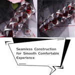 Sweetheart Swirl Glass Dildo & Anal Plug - 7.5 Inch Crystal Adult Sex Toy For G-Spot & Anal Stimulation, Vibrant Red Design, Temperature Play, Safe Borosilicate Glass, Suitable For Men & Women