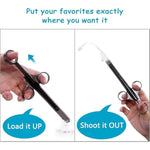 Lube Applicator 2 Pcs. For Men Women And Couples, Lube Shooter, Lube Launcher, Black