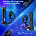 Anal Vibrators Prostate Massager With Cockring, Male Sex Toy With 3 * 10 Vibrating Modes,Buttplugs Prostate Massager Remote Vibrator
