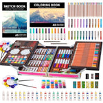 139-Piece Art Supplies Kit with Sketch Pads, Pencils, Pastels, Watercolors & Case