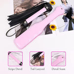 6Pcs Bondage Restraints Set With Furry Handcuffs Satin Blindfold, Whip, Spanking Paddle, Bells Clamp, Feather Tickler For Couples