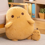 Cute Potato Stuffed Animal,9.8 Inch Potato Pillow Plush Toy,Soft Stuffed Food Potato Plushie Pillow Toys Doll Decorative Throw Pillows For Kids Boys Girls Birthday Xmas Gift, Yellow