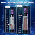 Penis Pump Male Sex Toys - Electric Vacuum And Water Cock Pump With 6 Penis Ring, 4 Pressure Levels, And 3 Smart Suction Training Modes Adult Sex Toys For Men Dick Enlarger Erection