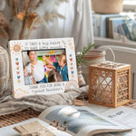 Boho Sun Rainbow Teacher Picture Frame, 5 x 7 Inch Wooden Appreciation Gift