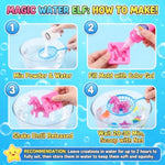 Magic Water Elf Kit for Kids with 36 Gel Colors, 24 Molds & 10 Powder Packs