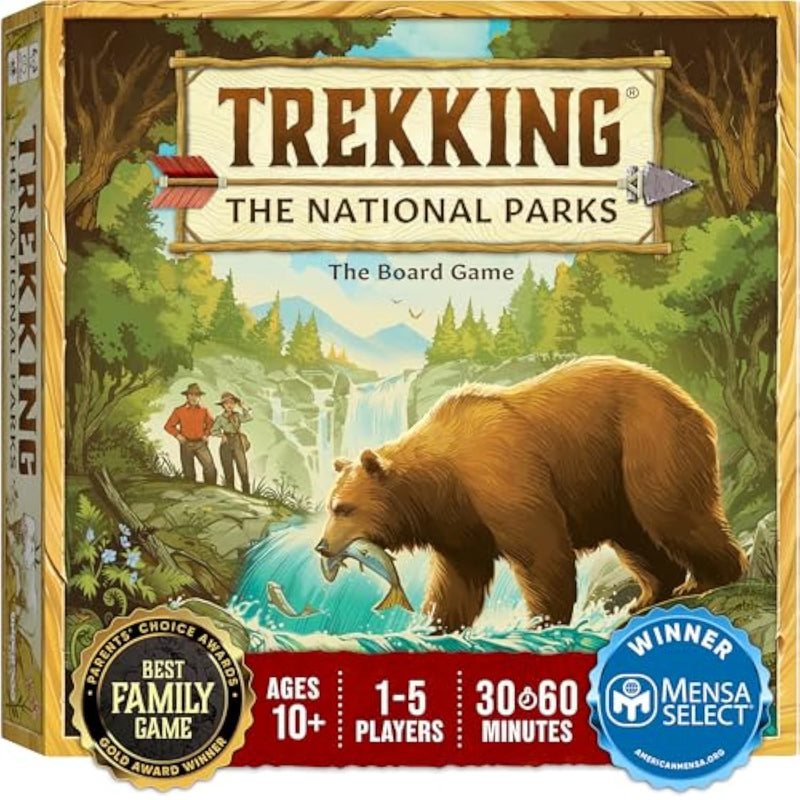 Trekking The National Parks - Award-Winning Family Board Game For Kids Ages 10+ - Easy To Learn, Fun Activities For 1-5 Players, Great For Family Bonding & For National Parks Lovers