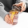 13oz/400ml Tumbler Water Glass, Cups with Straw and Lid Sealed Carry on for Coffee, Iced Tea, Thick Wall Insulated Glass Cup (Amber)…