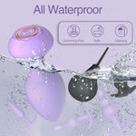 Sex Toys Butt Anal Plug - 6 Pack Training Kit Set Silicone Vibrating Butt Plug With Remote Control Adult Toys For Women, Men, Couple And Beginners (Purple)