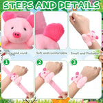 36 Pcs Stuffed Animal Slap Bracelets For Kids Plush Animal Wristband Cute Wrist Pets Slap Bracelet Bulk For Boys Girls Birthday Holiday Gifts Themed Party Favors Classroom Rewards