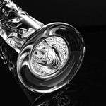 Glass Dildo Realistic Dildos Anal Sex Toys For Couples,Transparent Crystal Glass Dildo Male Sex Toy For G-Spot Stimulation, Clear Dildo Anal Butt Plug For Prostate Massager, Anal Dildo Adult Sex Toys