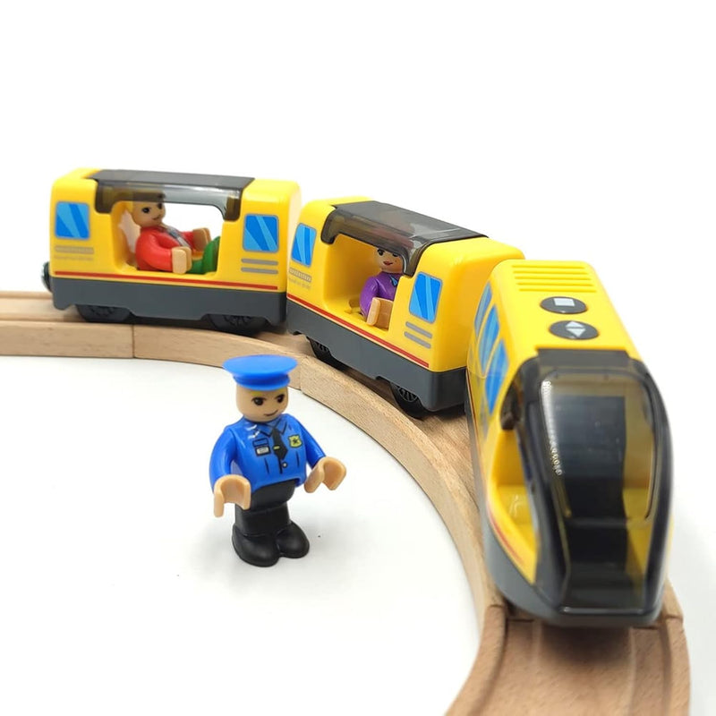 Battery Train Magnetic Connection Inter City Train With Figures For Wooden
