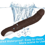 9 Inch Realistic Silicone Dildo for G Spot Stimulation with 7 Vibrating Modes