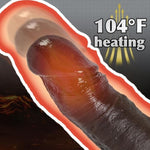 Fast Thrusting Black Dildo Vibrator With 3 Thrusting Speeds & 9 Vibrations, Realistic Silicone Dildos For G-Spot Anal Stimulation, Heated Dildo With Strong Suction Cup Adult Sex Toys For Women And Men