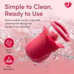 Rose Vibrating Pussy Pump and Clitoral Stimulator for Women