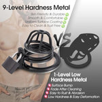 Male Cock Cage Chastity Device - Iron Chastity Cock Cage Device With 3 Active Sizes Rings Adult Sex Toy For Men Penis Exercise | 2 Keys And Invisible Lock Included | Extra-Small Size (Black)