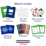 Storybook Art Kit for Kids - Adventures Writing Activity Gift Set
