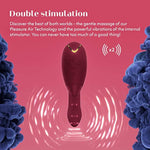 Og Aubergine Pleasure Air G Spot Vibrator & Duo 1 Dual Stimulation Rabbit Vibrator - Female Sex Toys Bundle