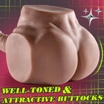 Male Sex Doll With Realistic Thick Dildo And Testis Male Masturbator Torso Butt With Tight Anal Hole Unisex Sex Toy For Gay Men Couples Masturbation 7.7 Lb Adult Realistic Sex Dolls