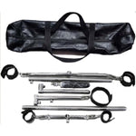 Heavy Sex Machine Duty Stainless Steel Bar Spreader With Dildo Hand Foot Collar Bondage Toture Rack Frame Handcuffs Bdsm Tie Set