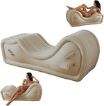 Automatic Inflatable Couples Support Sofa with Curved Design