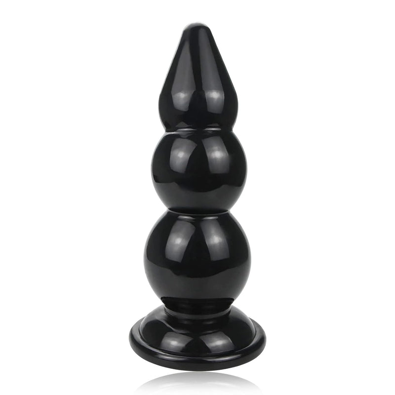 Super Long Thick Anal Beads Butt Plugs,Strong Suction Cup Butt Plug Sex Toys Prostate Massage Anal Trainer Dildo Anal Toy For Man Woman And Couples G-Spot Stimulator Anal Training (3 Beads)