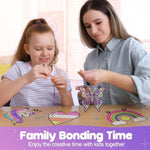 5PCS Diamond Window Art Suncatcher Kits for Kids Gem Painting Crafts