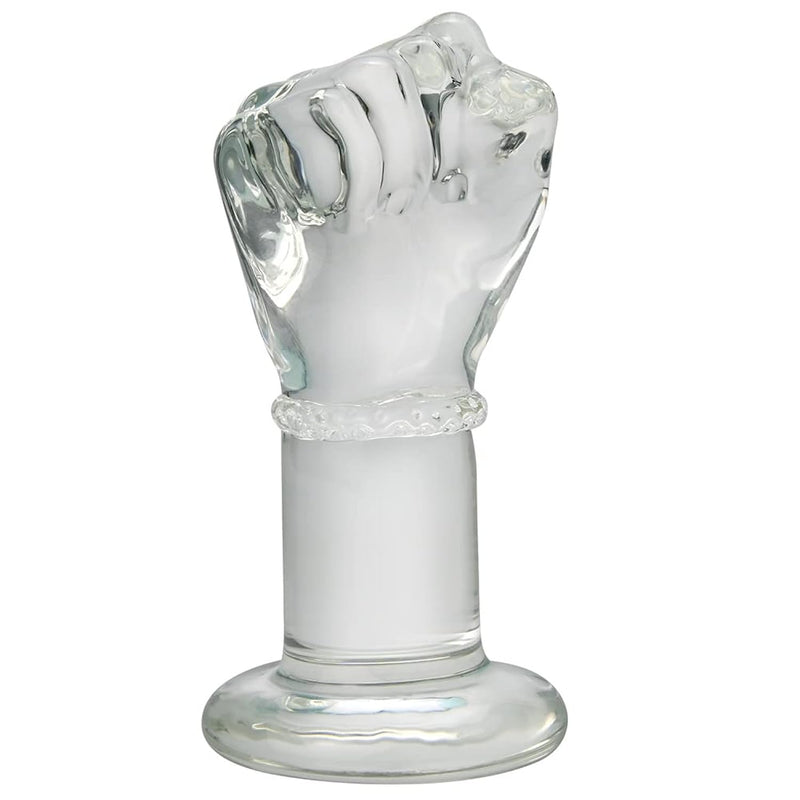 Glass Crystal Anal Plug Fist Hand Butt Plug, G-Spot Anal Pleasure Trainer, Transparent Extra Large Sm Anal Plugs Butt Plug Dildo Penis For Women Men Masturbation (L)