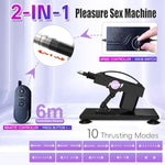 Sex Machine Thrusting Dildo Machine With Remote Controller, Automatic Fuck Machine With Realistic Dildos, Anal Dildos Love Machine For Women With 7 Attachments Adult Sex Toys&Games