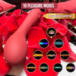 G Spot Vibrator Clitoral Vibe Dildo With 10 Vibration Modes Waterproof Soft Silicone Powerful Vibrating Massagers For Vagina, Clit, Anal Stimulation For Women, Men, Couple Adult Sex Toys & Foreplay