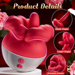 Rose Sex Toys for Women AI Sync Tongue Vibrator Big Mouth Licking Sex Toy